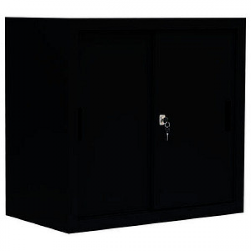 LÜLLMANN Schiebetürenschrank, 550089 tiefschwarz 1 Fachboden 80,0 x 45,0 x 75,0 cm