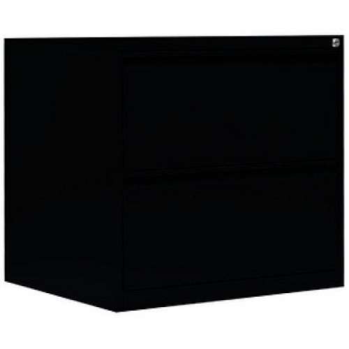 LÜLLMANN Hängeregistraturschrank tiefschwarz 2 Schubladen 76,0 x 62,0 x 70,5 cm