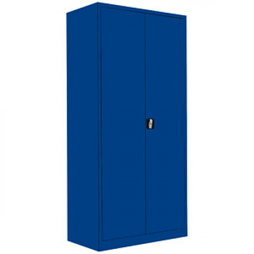 LÜLLMANN Stahlschrank 530353 enzianblau 92,5 x 50,0 x 195,0 cm, aufgebaut