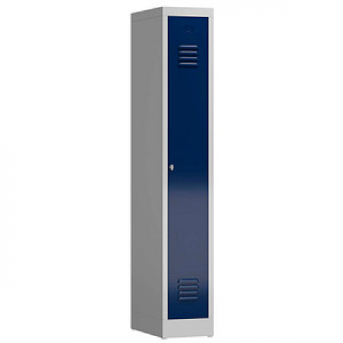 ClassiX Spind enzianblau, lichtgrau X-510111, 1 Schließfach 31,0 x 50,0 x 180,0 cm