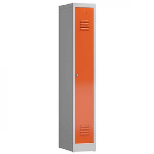 ClassiX Spind feuerrot, lichtgrau X-510114, 1 Schließfach 31,0 x 50,0 x 180,0 cm