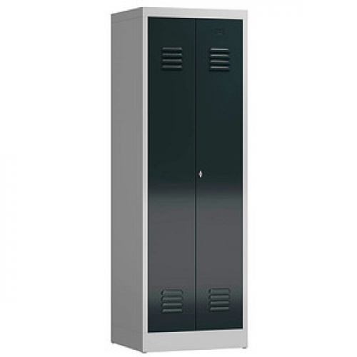 ClassiX Spind anthrazit, lichtgrau X-510428, 1 Schließfach 59,0 x 50,0 x 180,0 cm