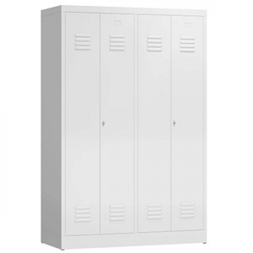 ClassiX Spind signalweiß X-510447, 2 Schließfächer 118,5 x 50,0 x 180,0 cm