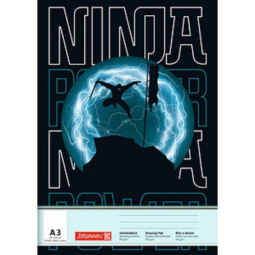 BRUNNEN Zeichenblock Ninja Power DIN A3