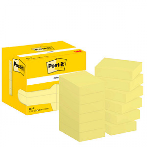 Post-it® Haftnotizen 653 gelb, 12 Blöcke