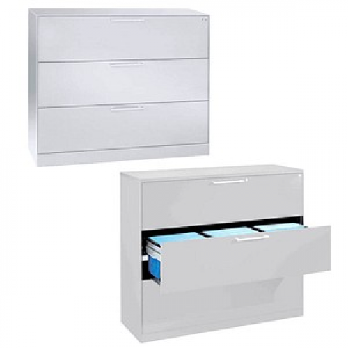 CP C 3000 Asisto Hängeregistraturschrank verkehrsweiß 3 Schubladen 120,0 x 43,5 x 101,0 cm