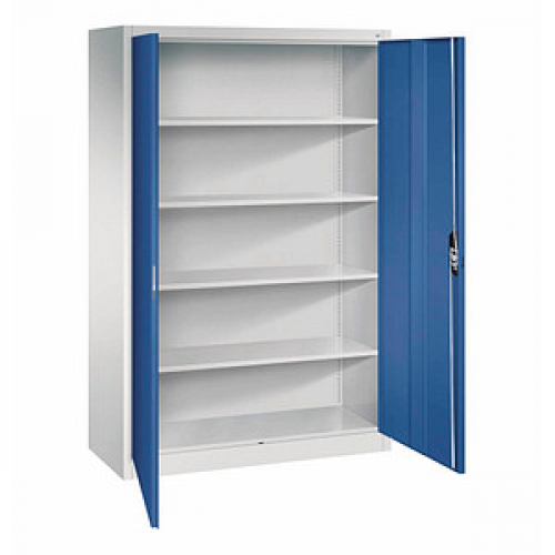 CP Stahlschrank C 2000 Acurado 9480-000 S10590 enzianblau, lichtgrau 120,0 x 50,0 x 195,0 cm, aufgebaut