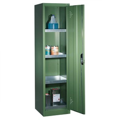 CP Umweltschrank 8901-315 S10145 resedagrün 50,0 x 50,0 x 195,0 cm, aufgebaut