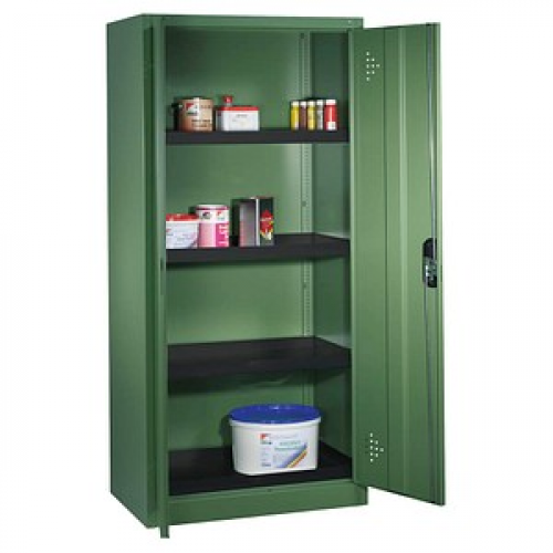 CP Umweltschrank 8921-316 S10123 resedagrün 93,0 x 50,0 x 195,0 cm, aufgebaut
