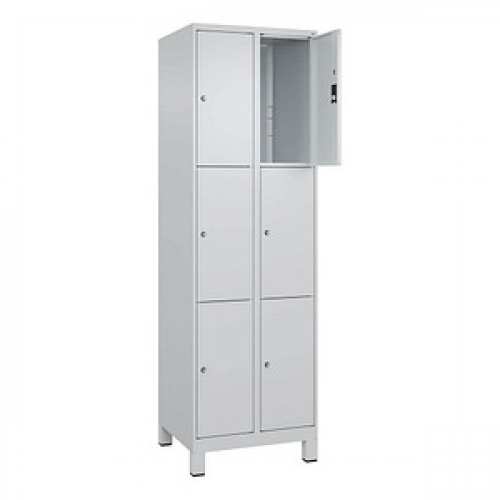 CP Schließfachschrank Classic Plus lichtgrau 080010-203 S10007, 6 Schließfächer 60,0 x 50,0 x 195,0 cm