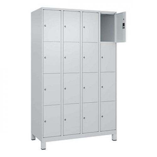 CP Schließfachschrank Classic Plus lichtgrau 080010-404 S10009, 16 Schließfächer 120,0 x 50,0 x 195,0 cm