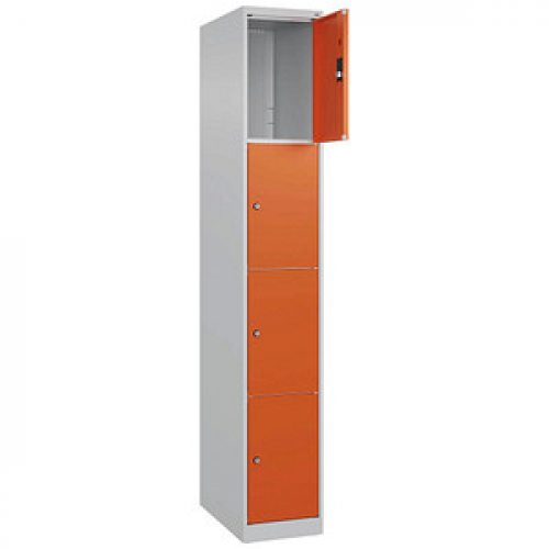 CP Schließfachschrank Classic Plus reinorange 080000-104 S10000, 4 Schließfächer 30,0 x 50,0 x 185,0 cm