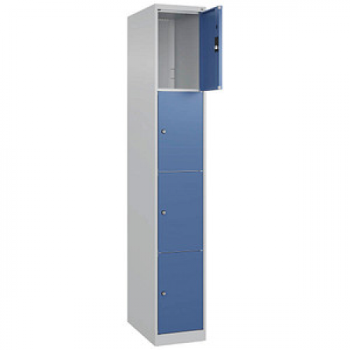 CP Schließfachschrank Classic Plus lichtblau, fernblau 080000-104 S10005, 4 Schließfächer 30,0 x 50,0 x 185,0 cm