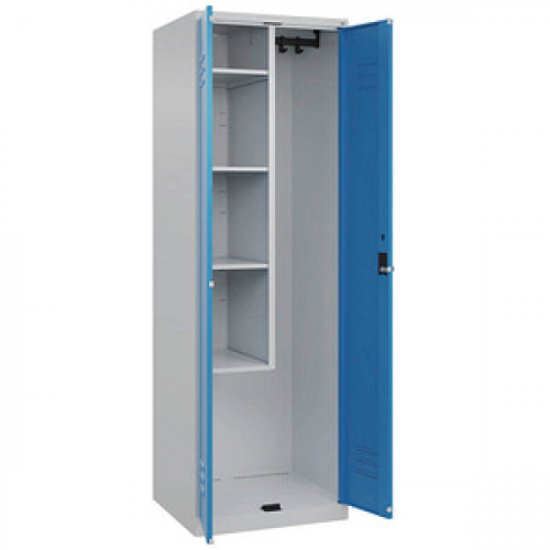 CP Putzmittelschrank Classic Plus 080100-00 S10004 lichtblau, lichtgrau 60,0 x 50,0 x 185,0 cm, aufgebaut