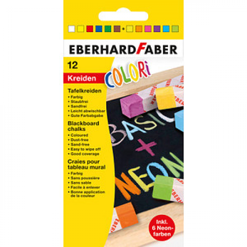 EBERHARD FABER Colori Kreide farbsortiert 12 St.