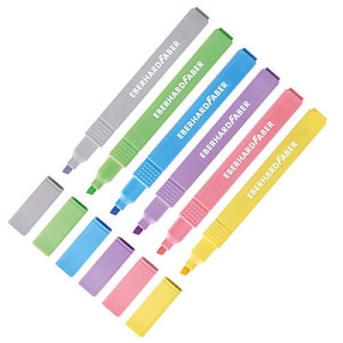 EBERHARD FABER Slim pastell Textmarker farbsortiert, 6 St.