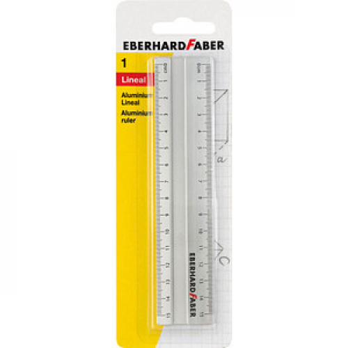 EBERHARD FABER Lineal 15,0 cm, silber