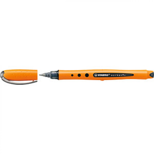 STABILO worker®+ Tintenroller orange 0,5 mm, Schreibfarbe: schwarz, 1 St.