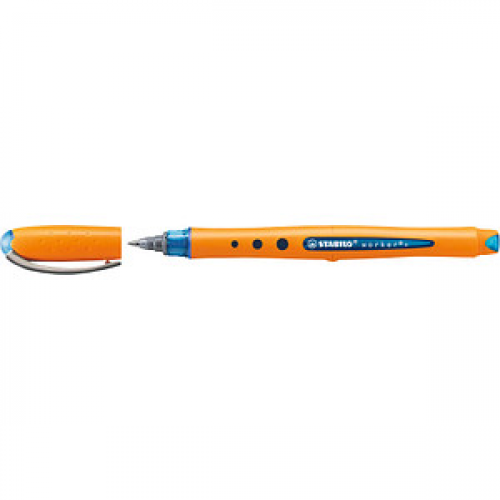 STABILO worker®+ Tintenroller orange 0,3 mm, Schreibfarbe: blau, 1 St.