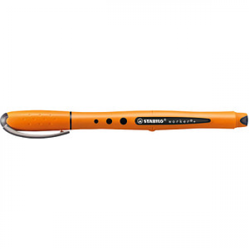 STABILO worker®+ Tintenroller orange 0,3 mm, Schreibfarbe: schwarz, 1 St.