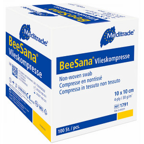 Meditrade® Vlies-Kompressen BeeSana® 1791 weiß 10,0 x 10,0 cm, 100 St.