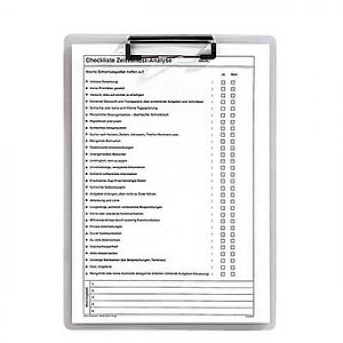 FolderSys Klemmbrett 80002-04 DIN A4 transparent Kunststoff