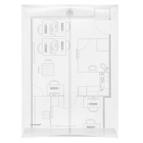 10 FolderSys Dokumententaschen DIN A4 transparent glatt 0,20 mm