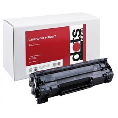 dots  schwarz Toner kompatibel zu HP 35XXL (CB435A)