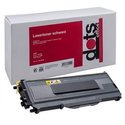 dots  schwarz Toner kompatibel zu brother TN-2120XL