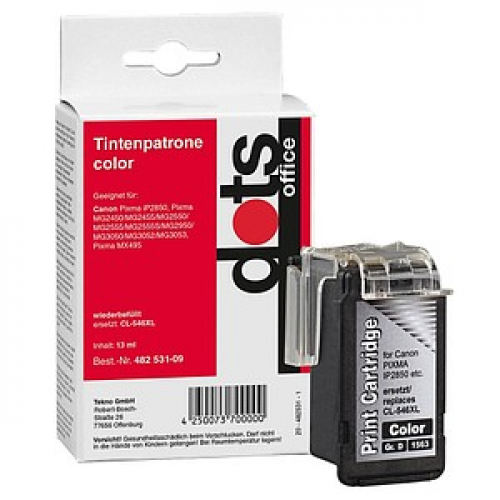 dots  color Druckerpatronen kompatibel zu Canon CL-546XL