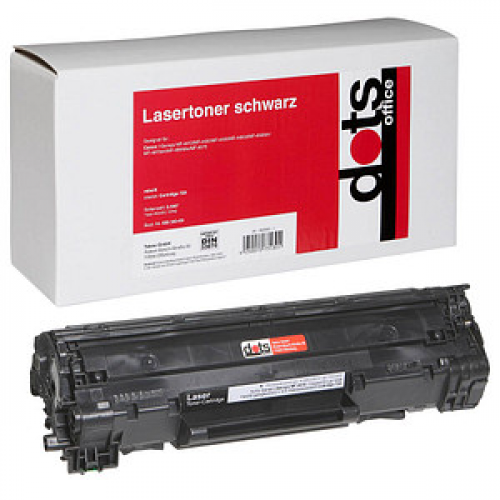 dots  schwarz Toner kompatibel zu Canon 728 BK