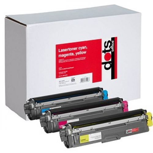 dots  cyan, magenta, gelb Toner kompatibel zu brother TN-246C/M/Y, 3er-Set