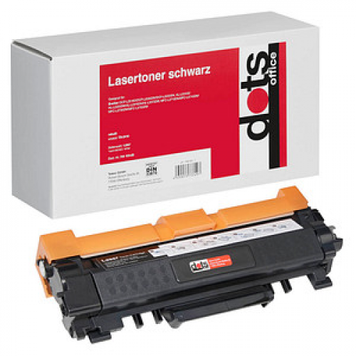 dots  schwarz Toner kompatibel zu brother TN-2410