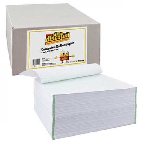 office discount Endlospapier A3 quer 1-fach, 60 g/qm grün 2.000 Blatt