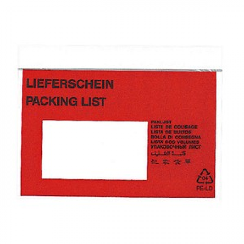 office discount Lieferscheintaschen Kunststoff DIN C6 250 St.