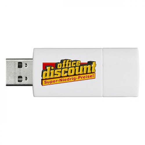 office discount USB-Stick weiß, gelb 4 GB