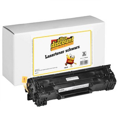 office discount  schwarz Toner kompatibel zu HP 85A; Canon  725(CE285A;  3484B002)