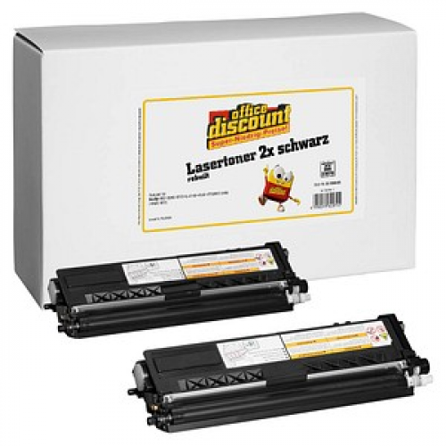 office discount  schwarz Toner kompatibel zu brother TN-325BK, 2er-Set