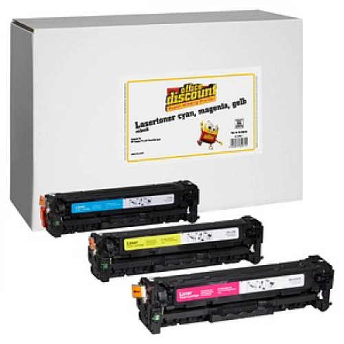 office discount  cyan, magenta, gelb Toner kompatibel zu HP 305A (CF370AM), 3er-Set