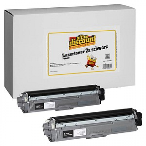 office discount  schwarz Toner kompatibel zu brother TN-241BK, 2er-Set