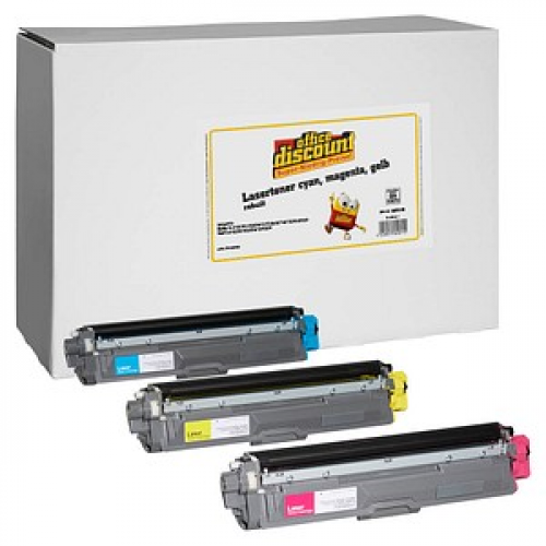 office discount  cyan, magenta, gelb Toner kompatibel zu brother TN-246C/M/Y, 3er-Set