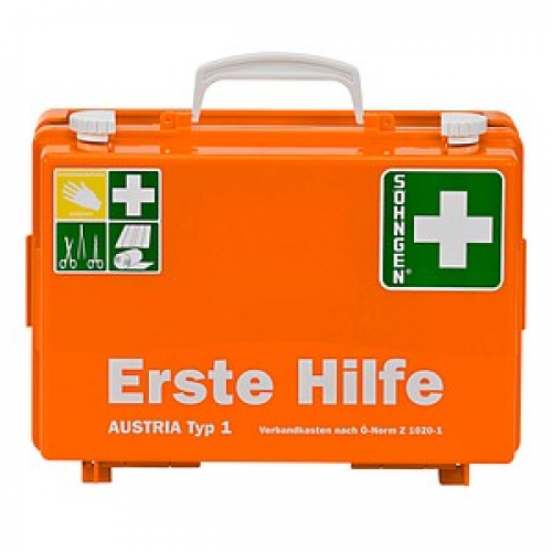 SÖHNGEN Erste-Hilfe-Koffer Austria Typ 1 ÖNORM Z 1020-1 orange