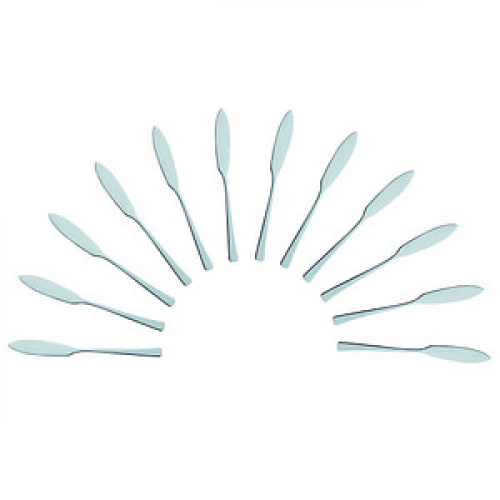 12 solex® Fischmesser Karina silber