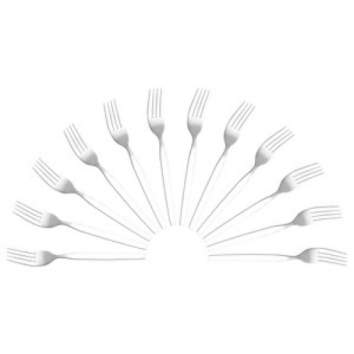 12 solex® Gabeln Skai silber