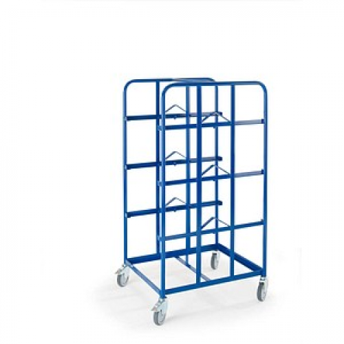 Rollcart Kommissionierwagen 16-4410 blau 2 x 41,0 x 2 x 61,0 x 152,0 cm