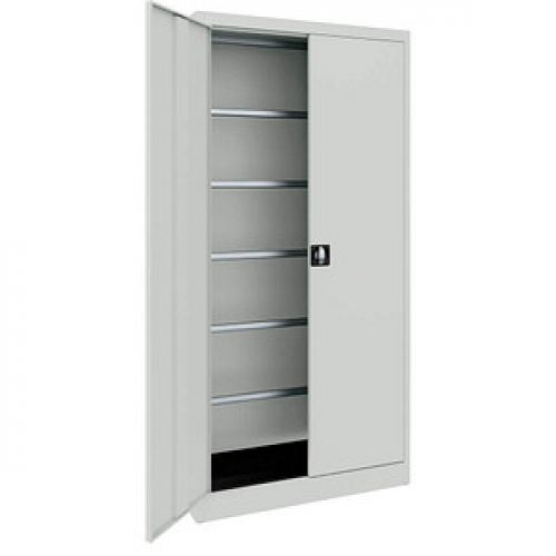 mauser Stahlschrank 790059A0 lichtgrau 95,0 x 42,0 x 195,0 cm, aufgebaut