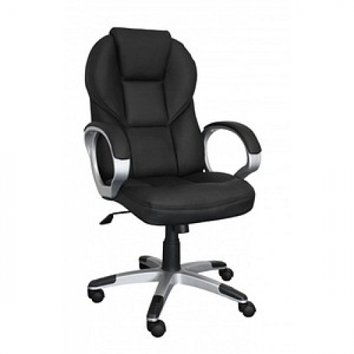 AMSTYLE Chefsessel, SPM1.220 Kunstleder schwarz, Gestell silber