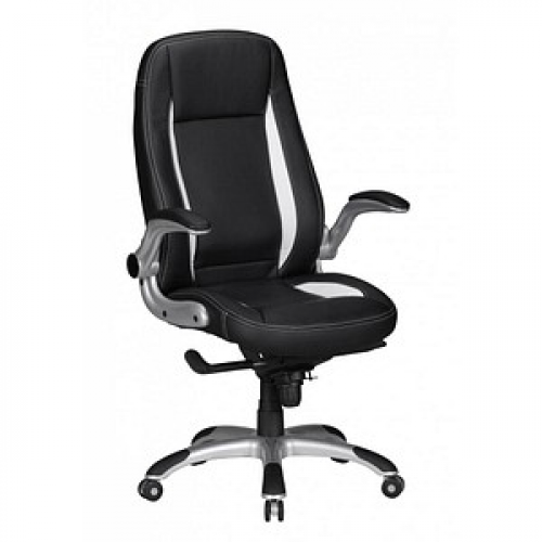 AMSTYLE Chefsessel, SPM1.239 Kunstleder schwarz, Gestell silber