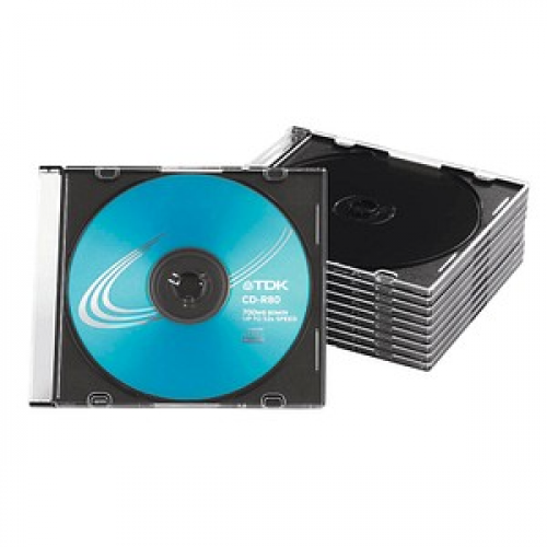 MediaRange 1er CD-/DVD-Hüllen Slim Cases transparent, 10 St.