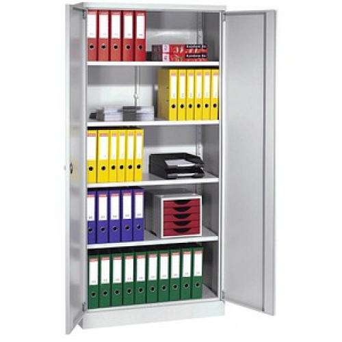 Gürkan Stahlschrank 100064 lichtgrau 92,0 x 42,0 x 195,0 cm, zerlegt